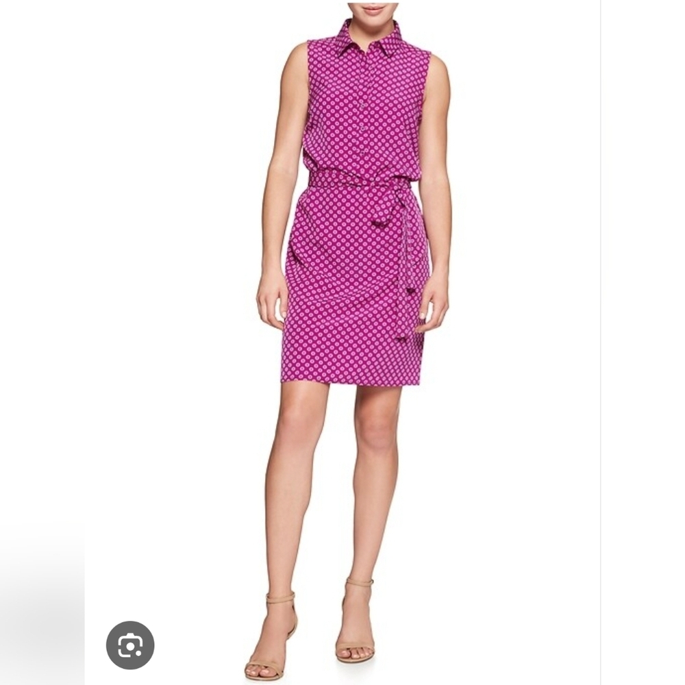 Banana Republic Fuchsia Sleeveless Mini Dress